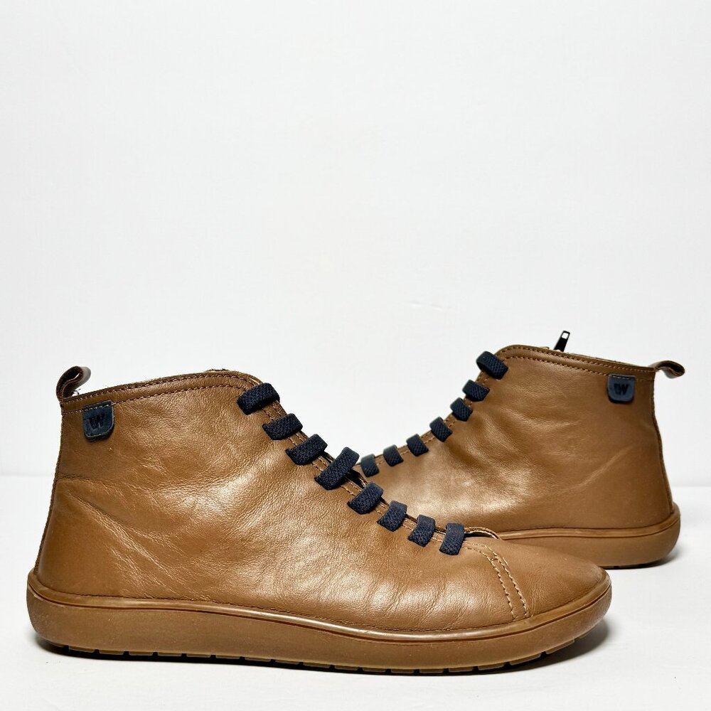 Weinbrenner Barefoot Hightop Brown Leather Shoes Sz 40 EU / 7 US M / 9 US W